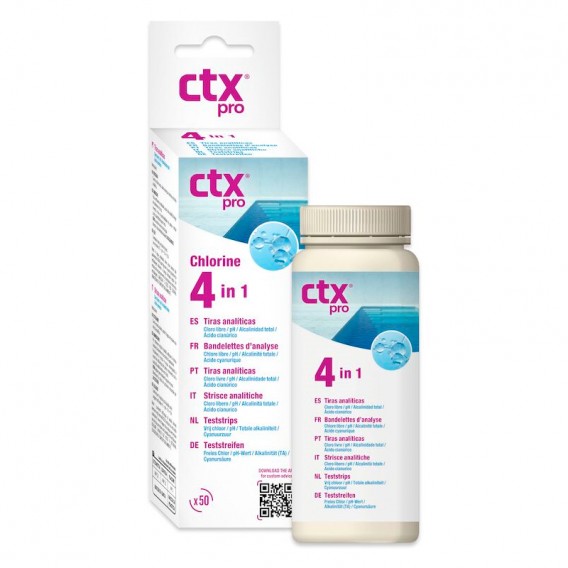Tiras analíticas cloro libre CTX 4 en 1