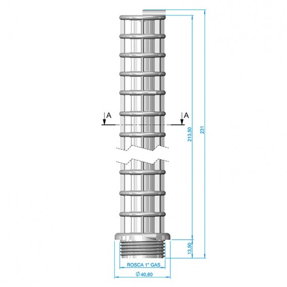 Conjunto 8 brazos colectores 1" 225 mm AstralPool 4404010027