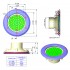 Dimensiones boquilla de impulsión regulable piscina liner AstralPool