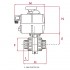 Dimensiones válvula de bola con actuación eléctrica Cepex