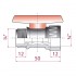 Dimensiones válvula de purga PVC ¾" Cepex 02579