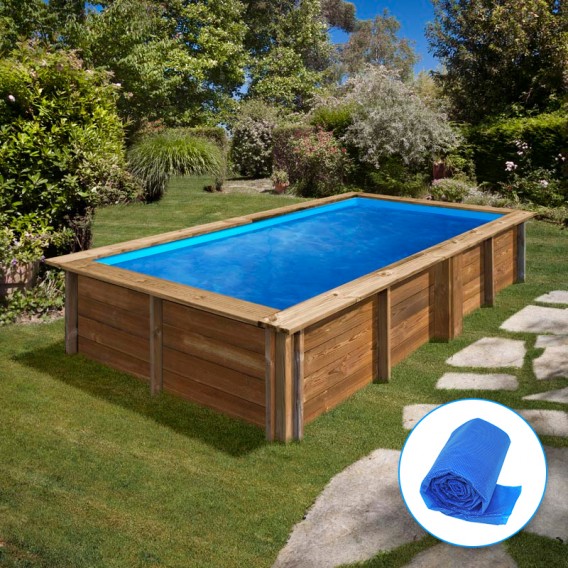 Piscina de madera Gre Sunbay Lemon rectangular