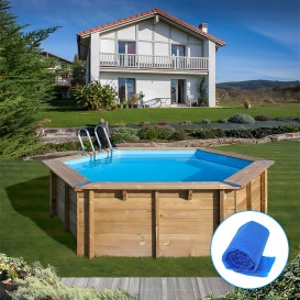 Piscina de madera Gre Sunbay Vanille 2 redonda