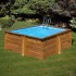 Piscina de madera Gre Sunbay Carra 3 cuadrada