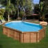 Piscina de madera Gre Sunbay Safran 2 ovalada