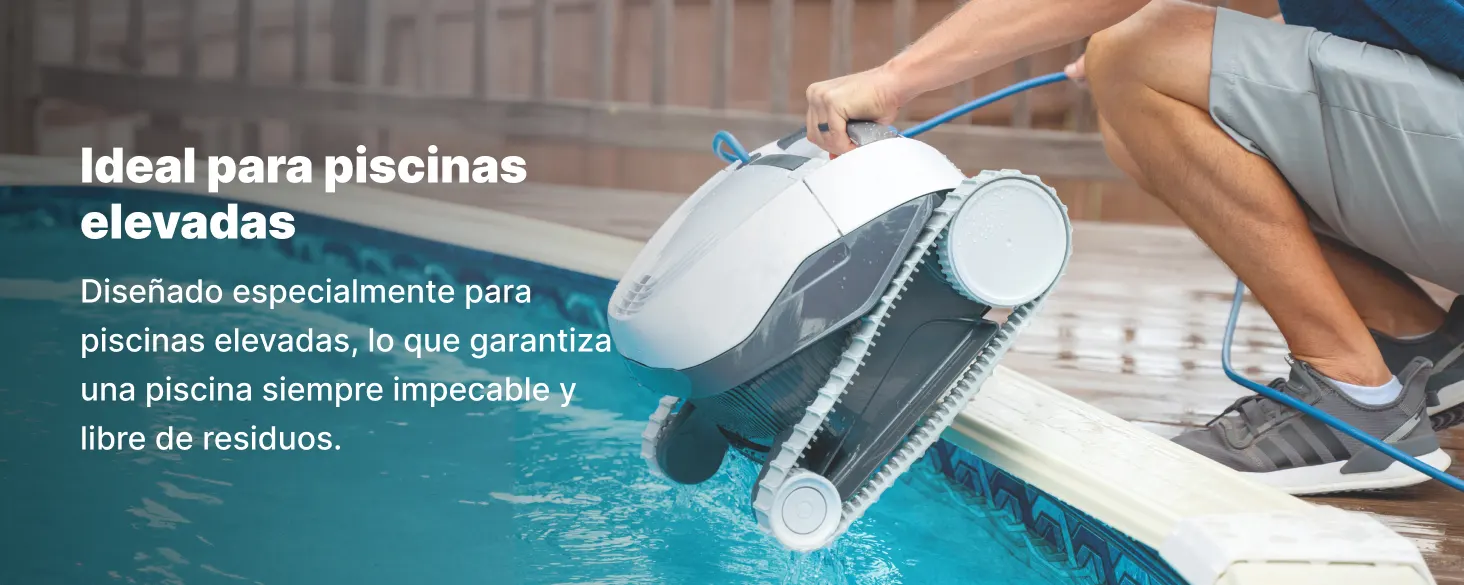 Dolphin E10 ideal para piscinas elevadas