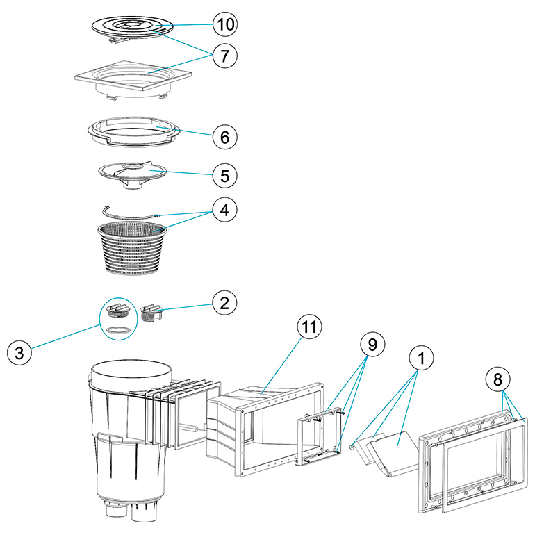 Recambios Skimmer 17,5L AstralPool 11304