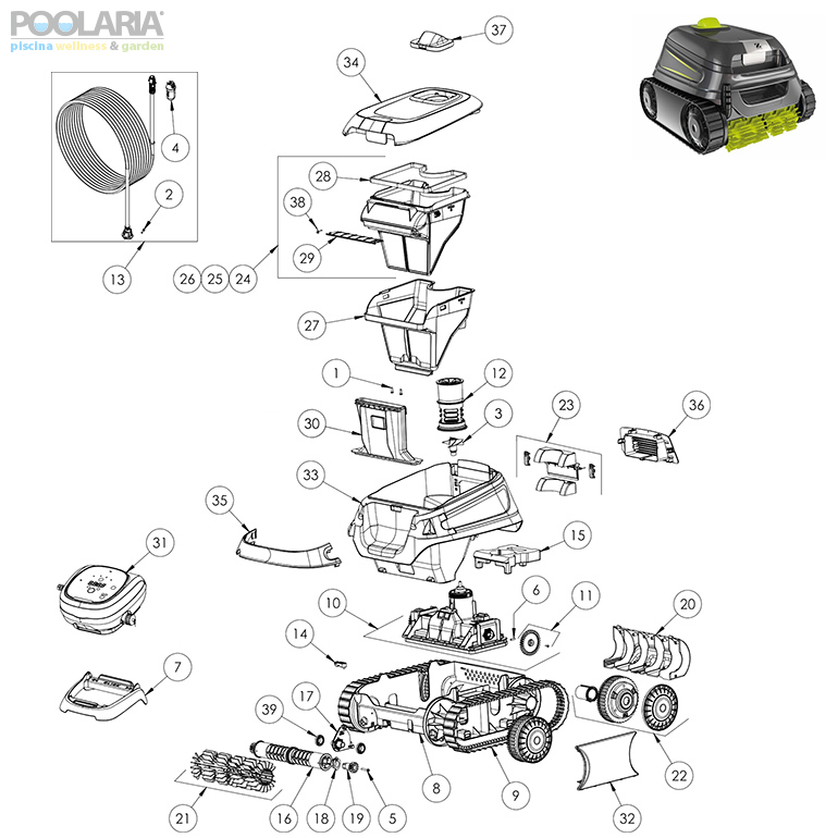 Recambios Zodiac CNX 1020