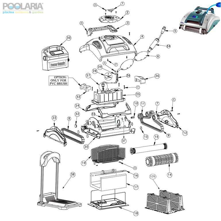 Recambios Dolphin DX3 | Poolaria